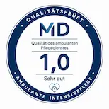 MDK Qualitätsprüfung Siegel Sehr Gut für Intensivpflege